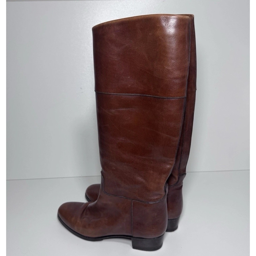 Vtg 70s 80s Tanino Crisci Boots Tall‎ Riding Boots 5.5 36 Equestrian Italy Flaws